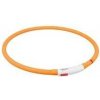 Flash USB svietiaci obojok XS-XL 70 cm / 10 mm, - oranžová Flash USB svietiaci obojok XS-XL 70 cm / 10 mm, - oranžová