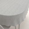 Biante Dekoračný oválny obrus PML-118 Sivá režná 120x180 cm Biante Dekoračný oválny obrus PML-118 Sivá režná 120x180 cm