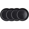 Butlers CASA NOVA Sada hlbokých tanierov 22,5 cm set 4 ks - čierna Butlers CASA NOVA Sada hlbokých tanierov 22,5 cm set 4 ks - čierna