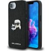 Karl Lagerfeld Fixed Glitter Metal K&CH Zadní Kryt pre iPhone 16e Black Karl Lagerfeld Fixed Glitter Metal K&CH Zadní Kryt pre iPhone 16e Black