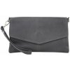 Mondo Italia Kožená kabelka 798 tmavošedá Šedá Mondo Italia Kožená kabelka 798 tmavošedá Šedá