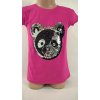 Dievčenské tričko s flitrami - panda Farba: Krémová, Veľkosť: 164 Dievčenské tričko s flitrami - panda Farba: Krémová, Veľkosť: 164