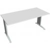 Hobis Pracovný stôl Flex, 160x75,5x80 cm, biely/kov Hobis Pracovný stôl Flex, 160x75,5x80 cm, biely/kov