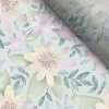 Takoy Mäkký tyl pastelové kvety na mentolovej-NS-10428 Takoy Mäkký tyl pastelové kvety na mentolovej-NS-10428