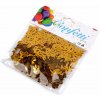 PartyDeco Konfety na párty zlaté hviezdy 30 g