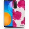 Picasee silikónový čierny obal pre Huawei P Smart 2021 - Pink Moo Picasee silikónový čierny obal pre Huawei P Smart 2021 - Pink Moo
