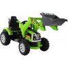 Lean Toys elektrický traktor s naberačkou motor 2x45W batéria 2x6V7Ah zelená