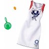 Mattel Barbie Olympiáda Tokyo 2020 bílé šaty GHX84
