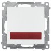 LED Orientačné osvetlenie červené 230V biela matná SIMON55 (Simon) LED Orientačné osvetlenie červené 230V biela matná SIMON55 (Simon)