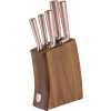 Berlingerhaus BH 3126 Bamboo so stojanom Taupe 6 ks