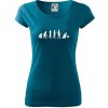 Evolúcia šach - Dámske tričko Pure - 3XL ( Petrolejová ) Evolúcia šach - Dámske tričko Pure - 3XL ( Petrolejová )