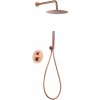 Imex GENOVA termostatický podomietkový sprchový set kartáčované ružové zlato GTG053/ORC Imex GENOVA termostatický podomietkový sprchový set kartáčované ružové zlato GTG053/ORC