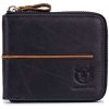 Bullcaptain elegantná kožená peňaženka Tyron Čierna BULLCAPTAIN QB042s2