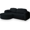 Rohová rozkladacia sedačka Amilia Q - čierna Strana: Ľavá Rohová rozkladacia sedačka Amilia Q - čierna Strana: Ľavá