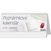 Kalendár 2026 POZNÁMKOVÝ, stolový, týždenný, stĺpcový, 56+2 str., 246x96mm Kalendár 2026 POZNÁMKOVÝ, stolový, týždenný, stĺpcový, 56+2 str., 246x96mm