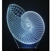 Beling 3D lampa, Mušľa, 7 farebná S322 Beling 3D lampa, Mušľa, 7 farebná S322
