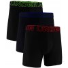 Pánske boxerky Under Armour Perf Tech 6in 3Pack Black XXL Pánske boxerky Under Armour Perf Tech 6in 3Pack Black XXL