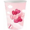 Papierové kelímky Love is in the air - ružové Papierové kelímky Love is in the air - ružové