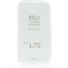 Ultratenké gumené puzdro LG L70 (D320n) priesvitné Ultratenké gumené puzdro LG L70 (D320n) priesvitné
