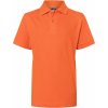 James & Nicholson JN 70K detská piqué polokošeľa dark orange
