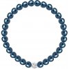 Perlový náramok Velvet Pearl s voskovými perlou Preciosa 2219 47, modrý Perlový náramok Velvet Pearl s voskovými perlou Preciosa 2219 47, modrý