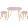 JaBaDaBaDo stôl a 2 stoličky ružový
