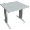 Rokovací stôl Flex, 80x75,5x80 cm, sivý/kov Hobis Rokovací stôl Flex, 80x75,5x80 cm, sivý/kov Hobis