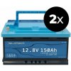 Supervolt LiFePO4 300ah 12,8V lítiová batéria - sada 2x SX150 Supervolt LiFePO4 300ah 12,8V lítiová batéria - sada 2x SX150