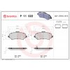 Sada brzdových platničiek, vždy 4 kusy v sade BREMBO P 11 022 (P11022)
