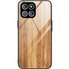 Sklenený kryt WOOD GRAIN na Honor X8 4G – Žltá Sklenený kryt WOOD GRAIN na Honor X8 4G – Žltá
