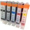 Tonery Náplně Canon PGI 5BK, Canon cli 8Bk, Canon CLI8M, multipack kompatibilní (Čierna 2x, Azúrová, Purpurová, Žltá 1x) s čipom Tonery Náplně Canon PGI 5BK, Canon cli 8Bk, Canon CLI8M, multipack kompatibilní (Čierna 2x, Azúrová, Purpurová, Žltá 1x) s čipom