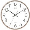 Elegantné nástenné hodiny JVD HX8016.2 s plynulým chodom – hnedé, 30 cm Elegantné nástenné hodiny JVD HX8016.2 s plynulým chodom – hnedé, 30 cm
