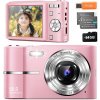 RETRO DIGITÁLNY FOTOAPARÁT HD 16X ZOOM VIACÚČELOVÝ RUŽOVÝ PRENOSNÝ RETRO DIGITÁLNY FOTOAPARÁT HD 16X ZOOM VIACÚČELOVÝ RUŽOVÝ PRENOSNÝ