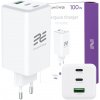 Rýchla GaN nabíjačka 3x USB trojitá QC PD USB-C USB-A Encore Energy 100W Rýchla GaN nabíjačka 3x USB trojitá QC PD USB-C USB-A Encore Energy 100W