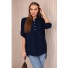 Fashionweek talianska vzdušná, elegantná K11817 námornícka modrá
