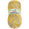 BELLATEX Priadza Terezka multi 50 g - 262 horčicová, šedá
