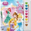 Princezny - Omalovánky s barvami A4 Princezny - Omalovánky s barvami A4