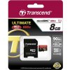 Transcend microSDHC 8GB UHS-I U1 + adapter TS8GUSDHC10U1