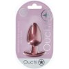 OUCH! Hladký silikónový kolík Large 3,5'' 8,9 cm Ružové zlato