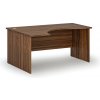 Ergonomický kancelársky písací stôl PRIMO WOOD, 160x120 cm, ľavý, orech Ergonomický kancelársky písací stôl PRIMO WOOD, 160x120 cm, ľavý, orech