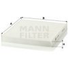Filter vnútorného priestoru MANN-FILTER CU 23 009 Filter vnútorného priestoru MANN-FILTER CU 23 009