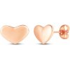 Vuch Romantické pozlátené náušnice srdiečka Amoria Rose Gold Vuch Romantické pozlátené náušnice srdiečka Amoria Rose Gold
