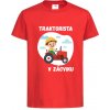 Traktorista v zácviku detské tričko Veľkosť: 158-164cm(12-13rokov), Farebnosť: Červená Traktorista v zácviku detské tričko Veľkosť: 158-164cm(12-13rokov), Farebnosť: Červená
