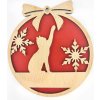 Libelula Drevená vianočná ozdoba s vianočným motívom 27 Farba: Červená Libelula Drevená vianočná ozdoba s vianočným motívom 27 Farba: Červená