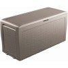 Záhradný box Keter Samoa Rattan Box 270L cappuccino Záhradný box Keter Samoa Rattan Box 270L cappuccino