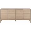 Nízka komoda v dekore duba v prírodnej farbe 180x80 cm Linley – Actona Nízka komoda v dekore duba v prírodnej farbe 180x80 cm Linley – Actona