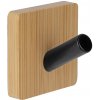 Walteco Bambusový vešiak, 1 háčik, hranatý, čierny, FSC® , 8750 Walteco Bambusový vešiak, 1 háčik, hranatý, čierny, FSC® , 8750