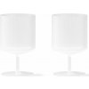 Poháre na víno RIPPLE 270 ml, sada 2 ks, biela, ferm LIVING Poháre na víno RIPPLE 270 ml, sada 2 ks, biela, ferm LIVING