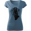T-ričko Classic Cafe Racer dámske tričko Farba trička: Denim, Veľkosť: L T-ričko Classic Cafe Racer dámske tričko Farba trička: Denim, Veľkosť: L