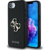 Guess PU Grained 4G Metal Logo Zadný Kryt pre iPhone 16e Black